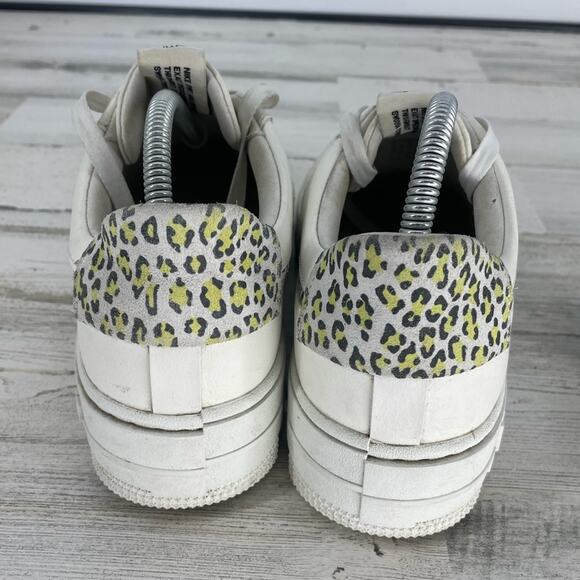 Nike Air Force 1 Pixel SE Leopard White Leather Sneakers Size 10.5 - Picture 5 of 7